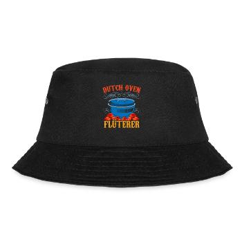 Dutch Oven Flüsterer Dopfen Outdoor - Bucket Hat - Schwarz - Vorne - Lela (165cm)