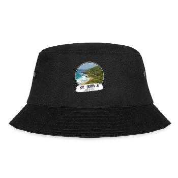 St. Kitts & Nevis Souvenir - Bucket Hat - Schwarz - Vorne - Lela (165cm)