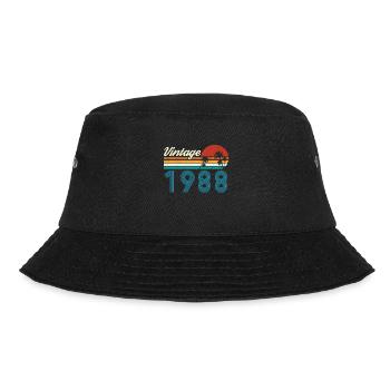 Vintage 1988 Vintage Anniversaire Rétro Vintage - Bob - noir - Devant - Lela (165cm)
