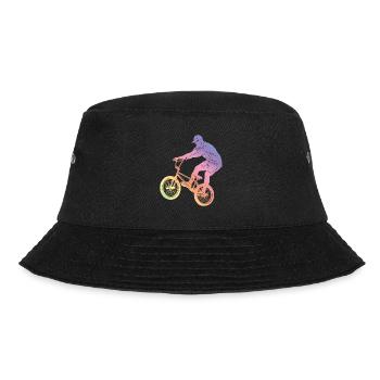 Motocross Silhouette - Bucket Hat - Schwarz - Vorne - Lela (165cm)
