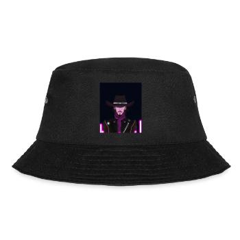 Goth Synthwave Outrun Goth Cowboy - Bucket Hat - Schwarz - Vorne - Lela (165cm)