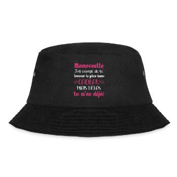 Mamounette ton plus beau cadeau original fête noël - Bob - noir - Devant - Lela (165cm)