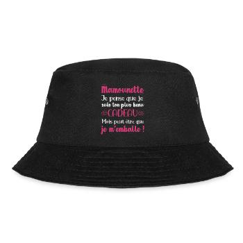 Mamounette ton plus beau cadeau original fête noël - Bob - noir - Devant - Lela (165cm)