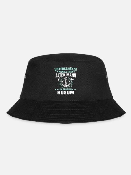Husum Männer Husumer Mann - Bucket Hat - Schwarz