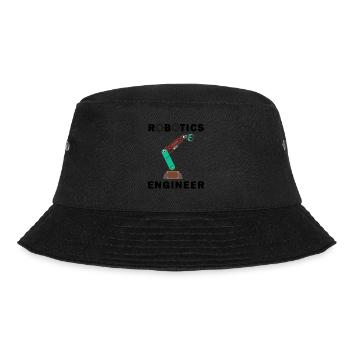 Robotik-Ingenieur Mechaniker Hobby-Roboter - Bucket Hat - Schwarz - Vorne - Lela (165cm)