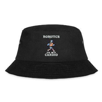 Robotik ist mein Cardio Mechanic Engineering - Bucket Hat - Schwarz - Vorne - Lela (165cm)