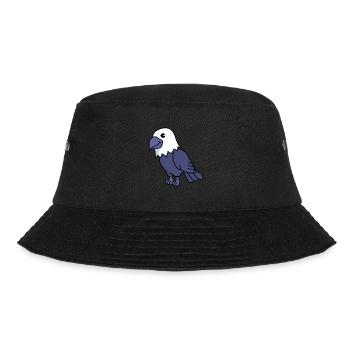Adler Comic Tier - Bucket Hat - Schwarz - Vorne - Lela (165cm)