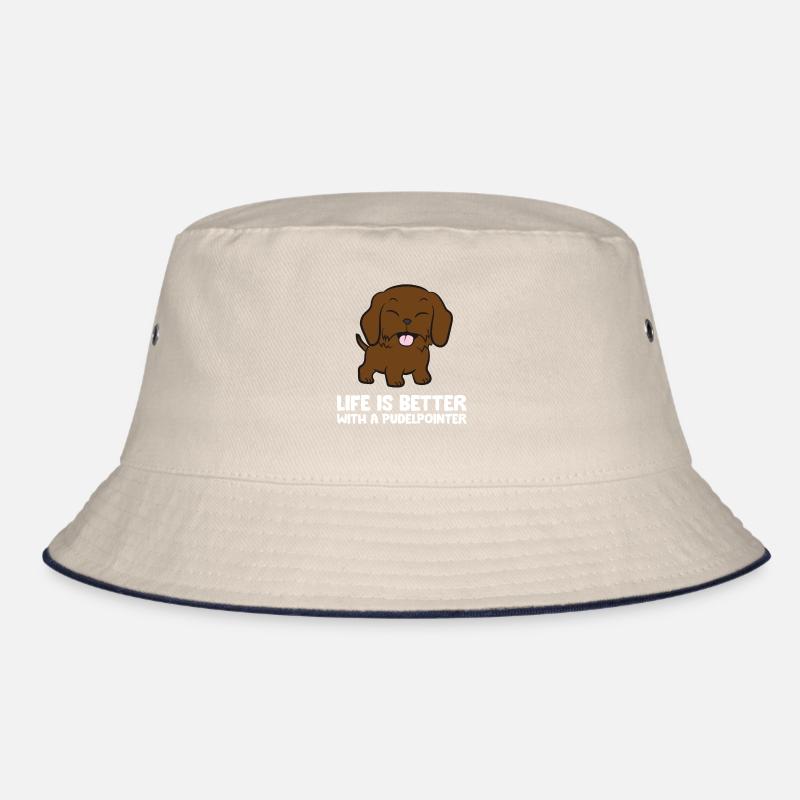 Life Is Better With A Pudelpointer Dog Bucket Hat