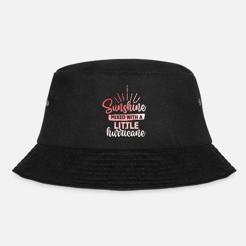 Sonnenschein gemischt mit einem Hurricane - Bucket Hat - Schwarz