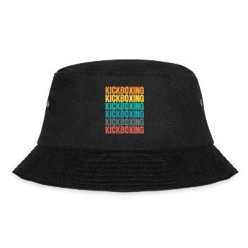 Bunte Kickbox kampfkünste - Bucket Hat - Schwarz - Vorne - Lela (165cm)