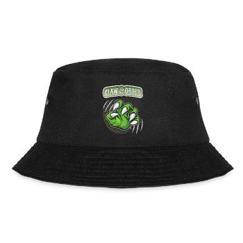 Klaue, Dinosaurier Kralle lustiger Spruch, Pun - Bucket Hat - Schwarz - Vorne - Lela (165cm)