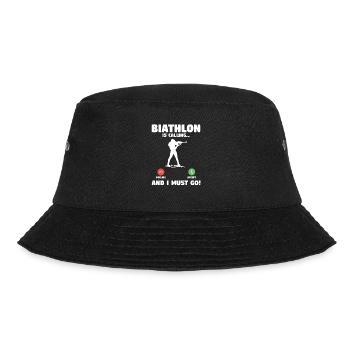 Biathlon Is Calling And I Must Go Biathlete - Bucket Hat - black - Front - Lela (165cm)