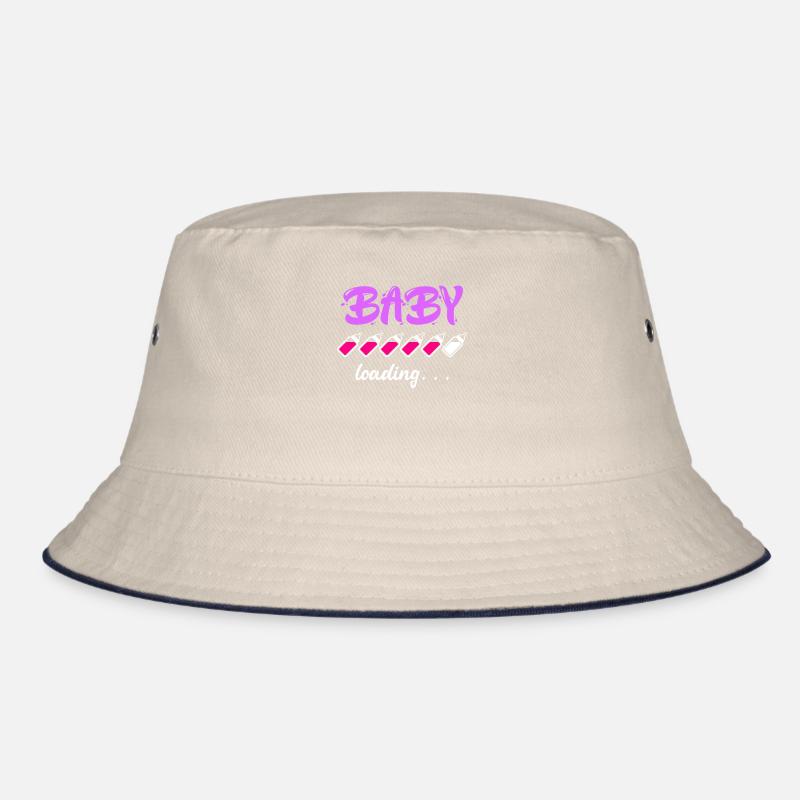 Baby loading Schwanger mit Mädchen oder Junge Mama Bucket Hat