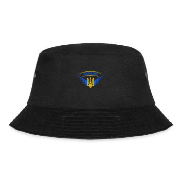 Ukraine Friede Flügel - Bucket Hat - Schwarz - Vorne - Lela (165cm)
