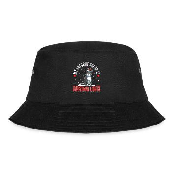My favorite color is christmas lights - Bucket Hat - black - Front - Lela (165cm)