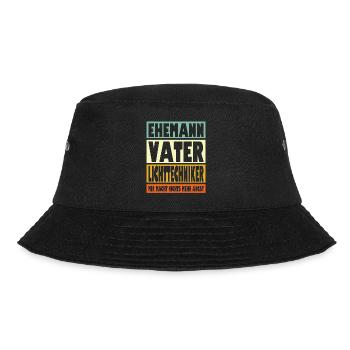 Lichttechniker Vater Ehemann Held - Bucket Hat - Schwarz - Vorne - Lela (165cm)