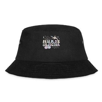 Spooky Nurse Injector Halloween Nurse Injector - Bucket Hat - Schwarz - Vorne - Lela (165cm)