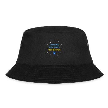Campingferien Beste Ferien - Bucket Hat - Schwarz - Vorne - Lela (165cm)