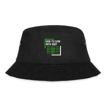 How to earn with USD? Use it. - Bucket Hat - black - Front - Lela (165cm)