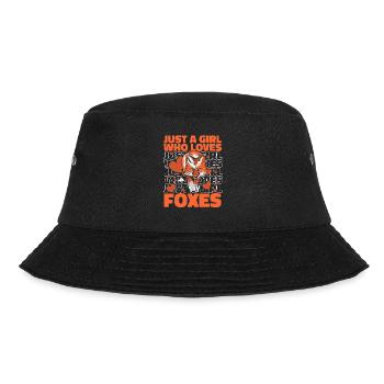 Fuchs Füchse Tier - Bucket Hat - Schwarz - Vorne - Lela (165cm)