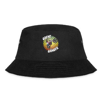 Motocross / Enduro / Freestyle mx / Dirtbike retro - Bucket Hat - Schwarz - Vorne - Lela (165cm)