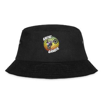Motocross / Enduro / Freestyle mx / Dirtbike retro - Bucket Hat - Schwarz - Vorne - Lela (165cm)