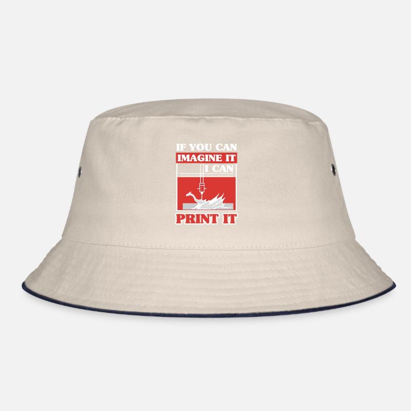 3D Scan Digital Printing Printer Bucket Hat