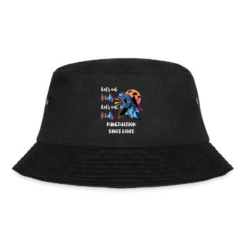 Grammatik Englischlehrer Englisch Sprache Lernen - Bucket Hat - Schwarz - Vorne - Lela (165cm)