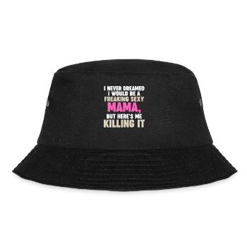 Mama Oma Oma Geschenk - Bucket Hat - Schwarz - Vorne - Lela (165cm)
