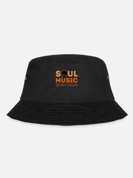 Funk Clothing | Vintage 70s Costume for Soul Music - Bucket Hat - black