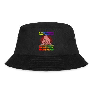 If Your Parents Aren't Accepting Of Your Identity1 - Bucket Hat - Schwarz - Vorne - Lela (165cm)