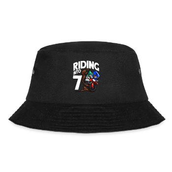 Reiten in 7 Geburtstag Fahrer Motocross Geburtstag - Bucket Hat - Schwarz - Vorne - Lela (165cm)