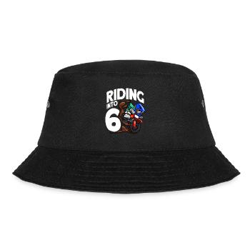 Reiten in 6 Geburtstag Fahrer Motocross Geburtstag - Bucket Hat - Schwarz - Vorne - Lela (165cm)