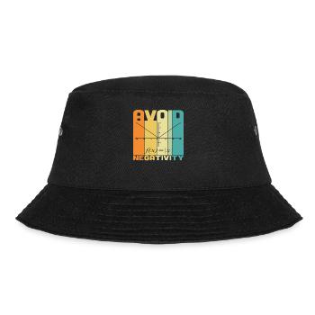 Avoid Negativity Math Quotes - Bucket Hat - black - Front - Lela (165cm)