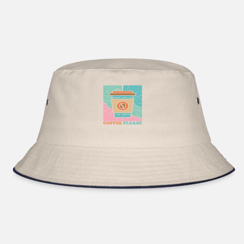 Coffee Please Quotes For Coffee Bucket Hat