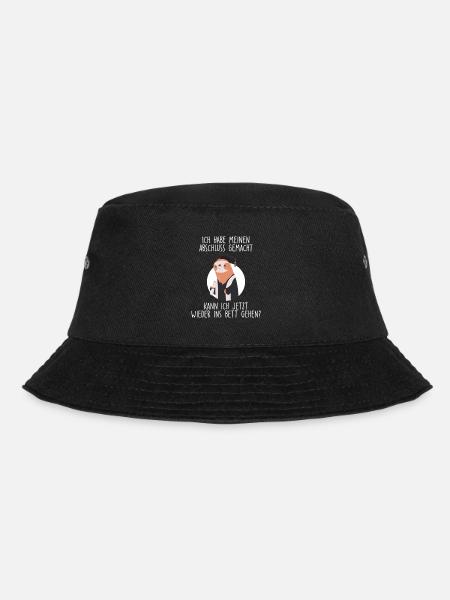 Hab mein Abschluss kann Ich wieder ins Bett? Fault - Bucket Hat - Schwarz