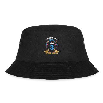Parasaurolophus Buben Design Geburtstagsparty - Bucket Hat - Schwarz - Vorne - Lela (165cm)