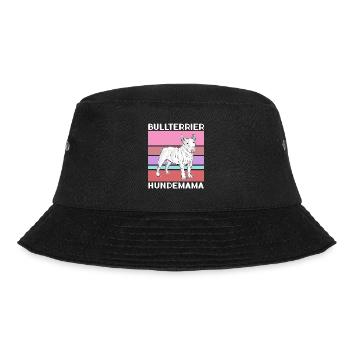 Bullterrier Hundemama Hundebesitzer Geschenk - Bucket Hat - Schwarz - Vorne - Lela (165cm)