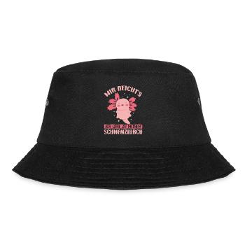Axolotl Anime Cute Pink Kawaii Animal - Bucket Hat - black - Front - Lela (165cm)