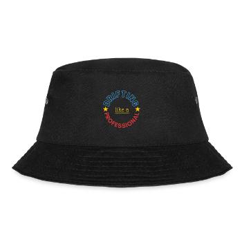 treiben lassen wie ein Profi - Bucket Hat - Schwarz - Vorne - Lela (165cm)
