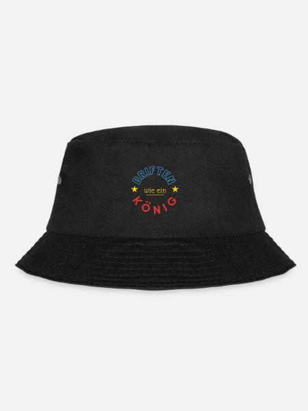 driften wie ein König - Bucket Hat - Schwarz