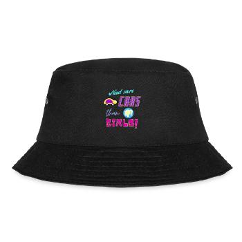 need more cars than girls - Bucket Hat - black - Front - Lela (165cm)