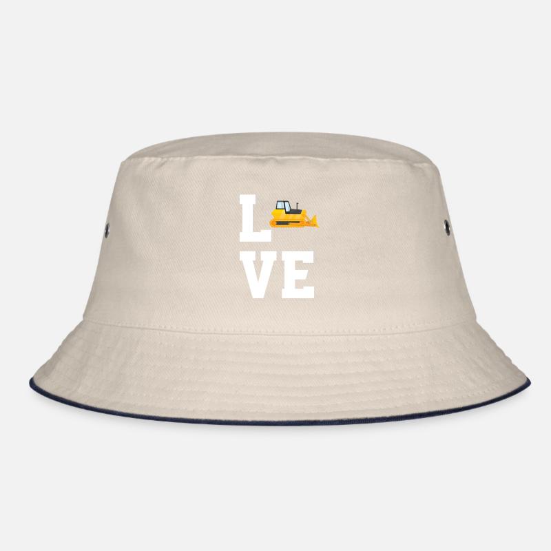 Liebe Bulldozer Bucket Hat