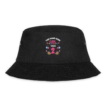 Parasaurolophus Kids Design Dinosaurs - Bucket Hat - black - Front - Lela (165cm)