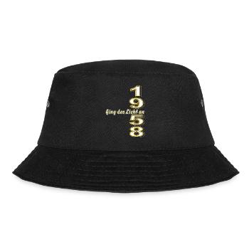 GEBURTSTAG JAHRESZAHL 1958 - Bucket Hat - Schwarz - Vorne - Lela (165cm)
