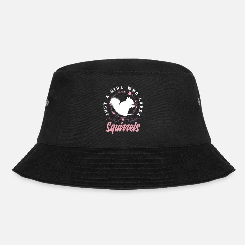 Squirrel - Bucket Hat - black