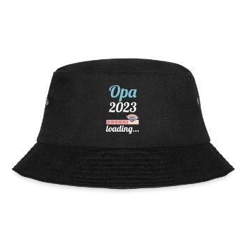 Großvater 2023 Schwanger Werdender Opa - Bucket Hat - Schwarz - Vorne - Lela (165cm)