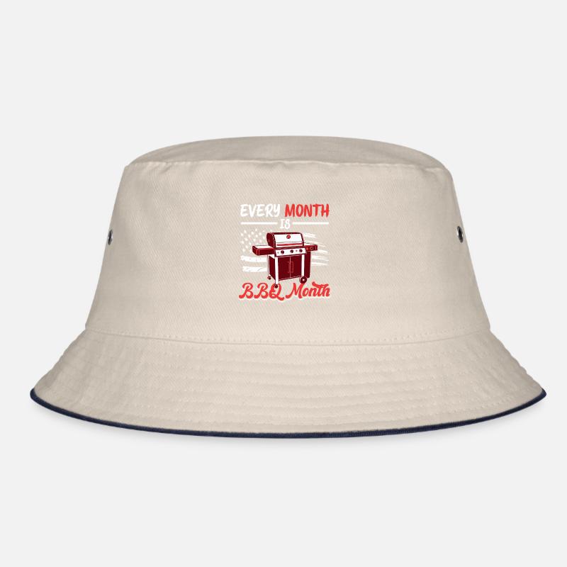 GrillIng Smoking BBQ Month Grill Lovers Bucket Hat
