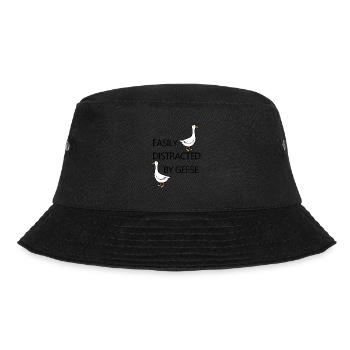 Distracted By Geese Wildlife Forest Animal Nature - Bucket Hat - black - Front - Lela (165cm)