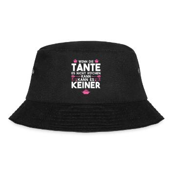 Tante Familie Neffe Geschenk - Bucket Hat - Schwarz - Vorne - Lela (165cm)